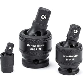 GEARWRENCH 3 PC. 1/4", 3/8", 1/2" Drive Impact Universal-Joint Set - 84969A-07
