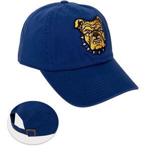 Desert Cactus North Carolina A&T State University Baseball Hat Aggies NC A&T Brimmed Embroirderd Cap Adjustable Cloth Strap Adult (Style B) Blue