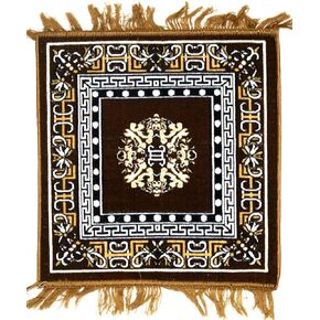 ASHIRWAD Puja Aasan Velvet Woolen Pooja Aassan Meditation Cloth Rug Mat Aasanam Carpet Mattress (Buff-1)