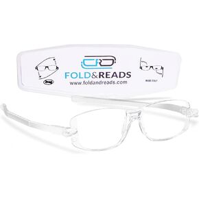 Flexible & Compact Reading Glasses | Block Harmful Blue Light | Reduce Eye Fatigue | Unisex Blue Light Glasses