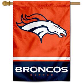 Broncos Two Sided House Flag