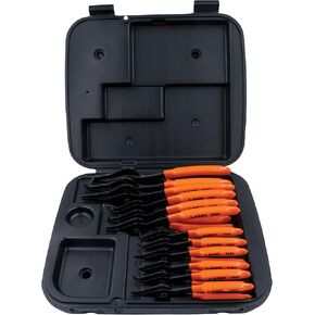 Lang Tools (3495) 12-Piece Fixed Tip Combination Internal/External Snap Ring Pliers Set