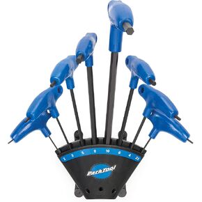 Park Tool PH-1.2 P-Handled Hex Wrench Set with Holder Tool, Blue