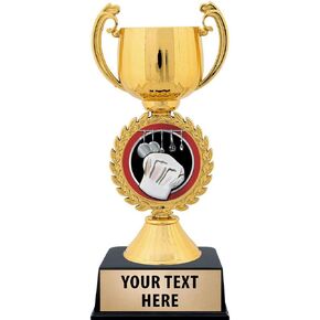 Crown Awards Personalized Cooking Trophy, 7.25" Gold Cup Cooking Trophies with Free Custom Engraving Prime
