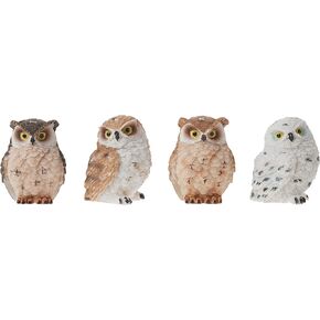 George S. Chen Imports SS-G-54281 Imports Owl Figurines (Set of 4), 2"