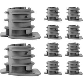 PXINS001-10 PEX 3/4 in. Insulator Cap, Isolates Pipe from Wood Framing, Hard Plastic (10 Pack), 1 in, Gray