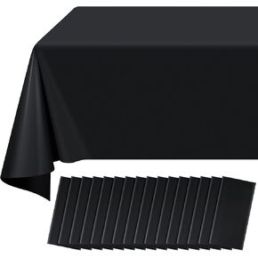 16 Pack Maroon Plastic Tablecloth for Rectangle Tables, Premium Decorative Burgundy Disposable Table Cloths for Parties, Rectangle Party Table Cover for Birthday Anniversary Graduation, 54x108 Inch