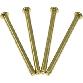 Maxmoral 4PCS Door Hinge Pins 3.5 Inch Interior Wood Door Butt Hinges Rounded Corner Door Window Hinges for Replacing Internal Safety Devices Self Closing Doors Kitchen Garage Door Hinges Gold