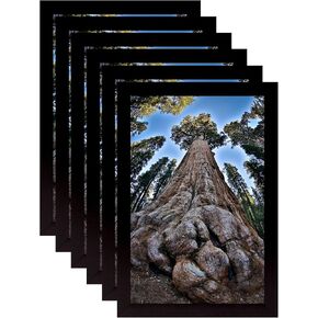 4x6 Picture Frame Black Photo Frames Display for Wall and Tabletop, Set of 6