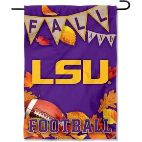 Louisiana State LSU Tigers Fall Leaves Football Season Garden Yard Flag