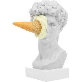 TENDYCOCO Creative Ice Cream Smashed David Sculpture Adorn Home Decorative Statue