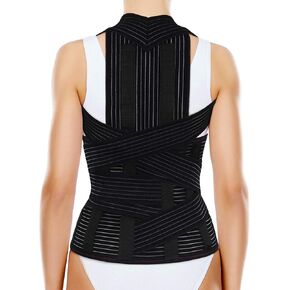 ORTONYX TLSO Full Back Support Brace with Removable Dorso-Lumbar Pad - Lightweight, Breathable - Pain Relief, Thoracic Kyphosis, Herniated Disc / ACHB5248-M