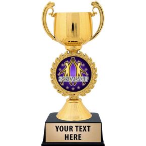 جائزة Crown Awards المخصصة للروح الرياضية، جوائز فريق الكأس الذهبية للروح الرياضية مقاس 7.25 بوصة مع نقش مخصص مجاني