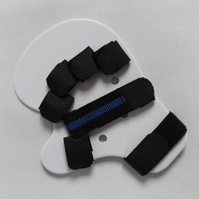 Finger training device Hand brace stroke Hand straightener splint for bent fingers hand splints for straightening fingers Resting hand splint Splint Finger Training Stroke Device (White Left Hand)