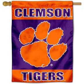 Clemson Tigers Banner House Flag
