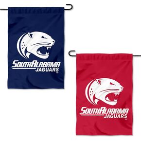 South Alabama Jaguars Blue Red Garden Banner Flag