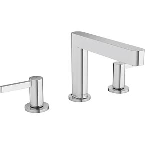 hansgrohe Finoris Modern 2-Handle 3-Hole 0-inch Tall Bathroom Sink Faucet in Brushed Nickel, 76033821