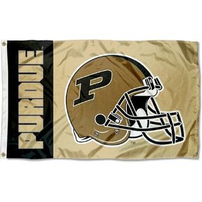 Purdue Large Football Helmet 3x5 College Flag