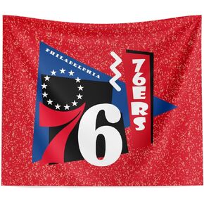 Northwest NBA Philadelphia 76ers Wall Hanging Tapestry, 34" x 40", Funky Fresh