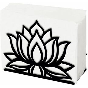 SUPERDANT Napkin Holder for Tables Lotus Iron Napkin Holder Freestanding Napkin Dispenser Tabletop Tissue Stand Rustic Cloth Napkins Holders for Kitchen Hotle Restaurants Farmhouse Home Decor