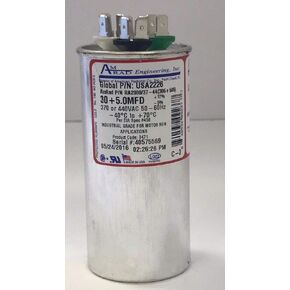Amrad Run Capacitor 30 + 5 uF MFD x 370/440 Volt USA2226