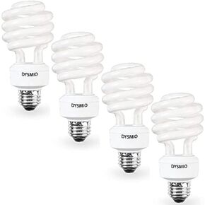 DYSMIO Lighting - 13 Watt Mini-Twist CFL Light Bulb 2700K Warm White E26 (Medium) Base - 4 Pack