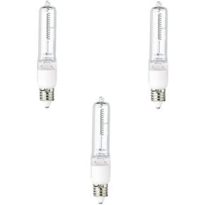 Westinghouse 50W T4، E11 Mini-Can Base Clear 1300Hr 600LM 120V لمبة إضاءة هالوجين (3 عبوات) in Kuwait