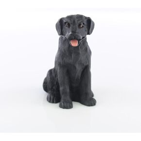 Labrador Retriever Miniature Dog Figurine - Black
