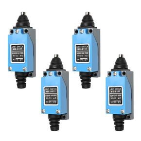 Fielect Plunger Momentary Limit Switch 1NC+1NO 4Pcs for CNC Mill 3D Printer Door Switch ME-8111