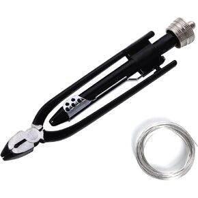 6 Inch Safety Wire Pliers, Wire Twisting Tool Lock Wire Pliers with 25' Stainless Steel Wire, Heavy Duty Wire Twisting Tool for Aircraft Machinery Vehicles