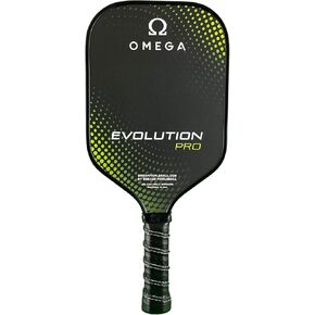 Engage Pickleball Omega Evolution Pro Pickleball Paddle - Pickleball Paddles with Thick Polymer Core - USAPA Approved Pickleball Paddles Pickleball Rackets for Adults (Black and Green)