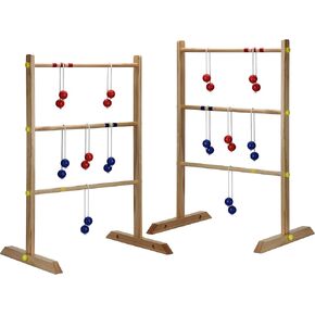 Hathaway Solid Wood Ladder Toss Game Set Brown