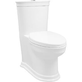 Santorini One-Piece Elongated Toilet Dual-Flush 1.1/1.6 gpf, White