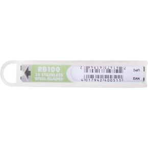 Unger RB100 4" Reversible Stainless Steel Replacement Blades - 10/Pack