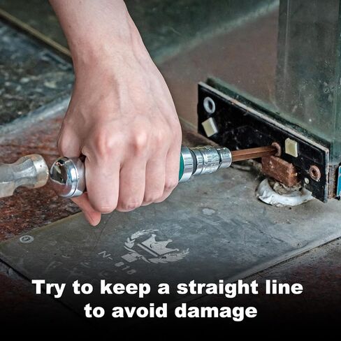 WEIKEISA1/2'' Hand Impact Driver ，13pcs Screw Extractor Set, Hammer Impact Screwdriver, For Removing Damaged, Frozen, Rusted Screws and Fasteners, with Storage Case in Kuwait