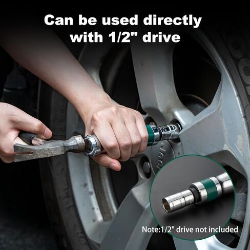 WEIKEISA1/2'' Hand Impact Driver ，13pcs Screw Extractor Set, Hammer Impact Screwdriver, For Removing Damaged, Frozen, Rusted Screws and Fasteners, with Storage Case in Kuwait