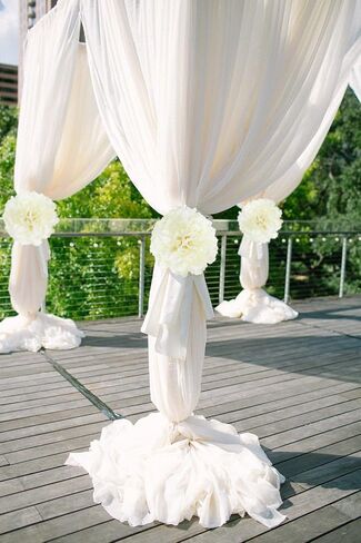 6PCS White Peonies Artificial Flowers 5.5" Big Fake Silk Peonies Faux Peonies Flower Bouquets with 19" Long Stem for Vase Wedding Table Centerpiece Home Decoration Floral Arrangement (White) in Saudi Arabia