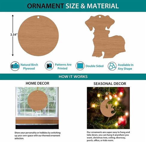 Succulent 2D FLAT Wood Ornament, (NOT 3D) Christmas Tree Hanging Plant Ornament, Christmas Decorations, Gardener Gardening Ornament, Gift for Gardeners, Gardening, Gift for Mom, Grandma, Mother in Saudi Arabia