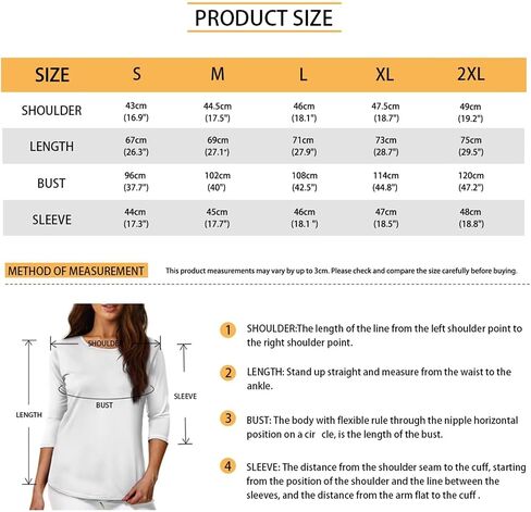 Fall T Shirts for Women 2023 3/4 Sleeve Tunic Tops Casual Blouses Athletic Shirt S-2XL in Saudi Arabia