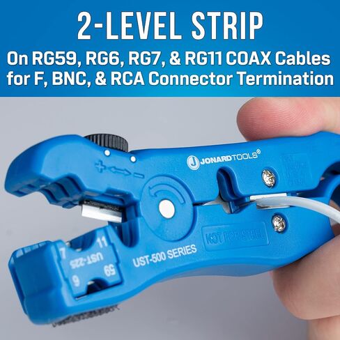 Jonard UST-500 Universal Cable Stripper for RG59/6 and 7/11 Coax Cables in Saudi Arabia