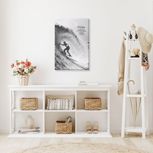 Generic 1990 Surf Poster Vintage Surfing Posters Retro Ocean Print Hawaii Summer Beach Newspaper Canvas Surfer Wall Art Aesthetic Room Decoration for Beach Lovers 8x12inch Framed, style-1 in Saudi Arabia