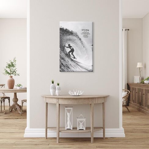 Generic 1990 Surf Poster Vintage Surfing Posters Retro Ocean Print Hawaii Summer Beach Newspaper Canvas Surfer Wall Art Aesthetic Room Decoration for Beach Lovers 8x12inch Framed, style-1 in Saudi Arabia