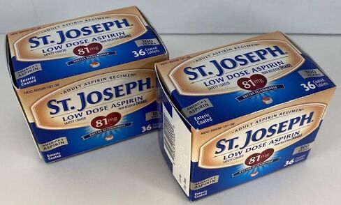 St. Joseph Pain Reliever, 81 mg, Enteric Coated Tablets, 36 ct. in Saudi Arabia