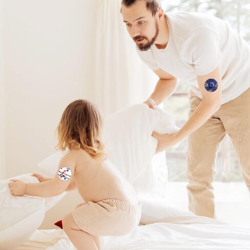 25 قطعة من رقعة لاصقة لـ Libre 2/3، أغطية مستشعر CGM مقاومة للماء، رقعة لاصقة لمراقبة سكر الدم في يوم الاستقلال، ملصقات مستشعر العلم الأمريكي متوافقة مع Freestyle Libre (5 أنماط) in Saudi Arabia