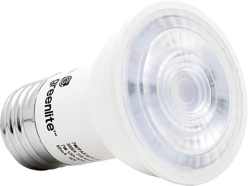 لمبة الإضاءة الفيضانات LED PAR16 من Greenlite، 7 وات (ما يعادل 60 وات)، 500 لومن، 3000 ك أبيض ساطع، داخلي/خارجي، 120 فولت، نجمة الطاقة، (عبوتان) in Saudi Arabia