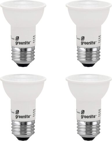Greenlite LED PAR16 Dimmable Flood Light Bulb, 7W (75W Equivalent), 500 Lumens, 3000k Bright White, Indoor/Outdoor, 120V, Energy Star, in Saudi Arabia
