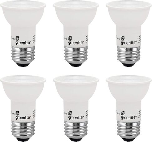 Greenlite LED PAR16 Dimmable Flood Light Bulb, 7W (75W Equivalent), 500 Lumens, 3000k Bright White, Indoor/Outdoor, 120V, Energy Star, in Saudi Arabia