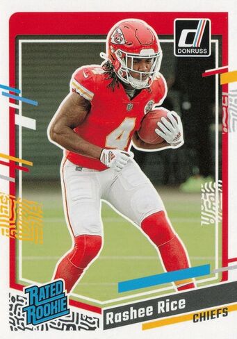 Kansas City Chiefs 2023 Donruss Factory Sealed 13 Card Team Set with Patrick Mahomes and Travis Kelce Plus a Rashee Rice Rated Rookie Card SUPER BOWL CHAMPIONS in Saudi Arabia