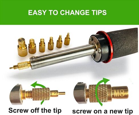 Heat-set Insert Tips for T18 ST 900M FX888D FX600 WLC100 Soldering Irons to Install M2 M2.5 M3 M4 M5 M6 M8 Heat Set Inserts in Saudi Arabia