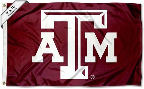 Texas A&M Aggies 6x10 Feet Large Flag in Saudi Arabia